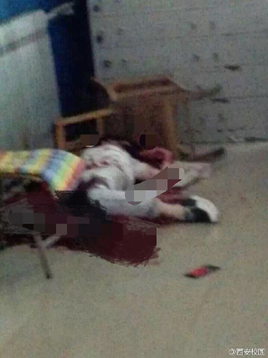 西安翻译学院两名学生打架 一名女生被砍身亡